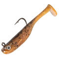 Strike King Homing Minnow Fishing Lure, Pre-Rigged Soft Plastic Swimbait, 3-Pack - color: Orange Bream, size: 4"