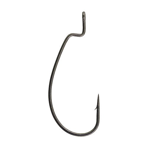 Berkley Fusion19 Wide Gap Live Bait Hooks, Size 4 Fishing Hooks, Needle Point with SlickSet Coating for Easy Penetration, Forged for Added Strength - color: Smoke Satin, size: 5/0, style: Ewg