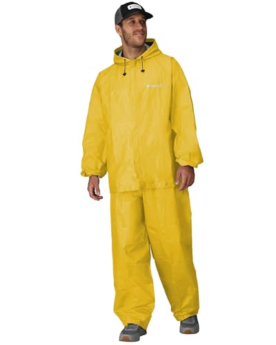 FROGG TOGGS Men's Ultra-Lite2 2-Layer Waterproof Breathable Rain Suit - color: Yellow, size: X-Large (Pack of 12)