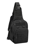 BOMTURN Tactical Backpack-1000D Waterproof Military Backpack/Laser-Cut/CCW Bags Sling Bag Tactical Satchel Shoulder Bag Men - color: Black
