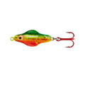 Lindy Rattl'N Flyer Spoon Hybrid Ice Fishing Lure Jigging Spoon - color: Fire Tiger, size: 1/8 oz