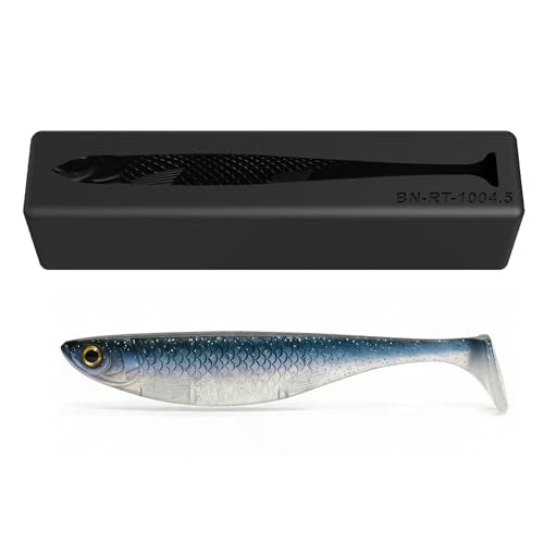 Premium Soft Plastic Lure Mold - Realistic T-Tail Swimbait Soft Plastic Lure Mold - Open Pour Design 4.5" | No Release Oil Needed | CNC Machined | High Heat Resistant | No Bubbles, No Flash
