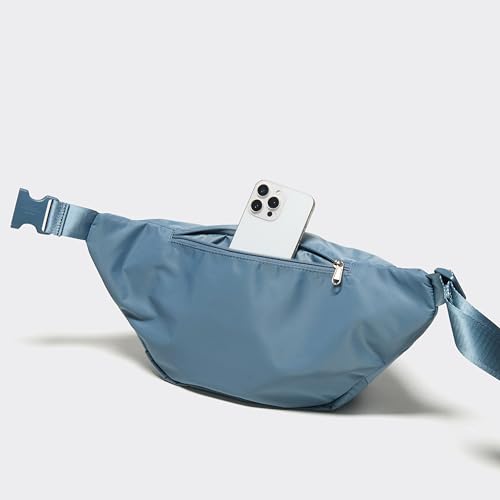Pander Everywhere Belt Bag Crossbody Fanny Pack with Mesh Pockets and Adjustable Strap, 6L / Indigo Blue - color: Indigo Blue, size: 6L (104cm Strap)