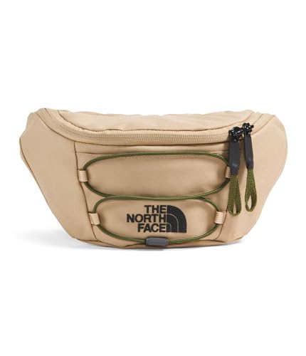 THE NORTH FACE Jester Lumbar Pack | Fanny Pack With Water Repellent Finish, 2.2 Liters, Crossbody Adjustable Strap - color: Khaki Stone/Forest Olive