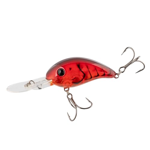 Strike King (HC3XDE-743) 3XD Elite Fishing Lure, Deep Diving Crankbait, 2-Inches, 7/16-Ounce, Unique Curved Bill, Dives to 10-Feet, Rattle Chambers, Size 4 Mustad Triple Grip Hooks, Rosie