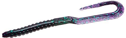 Zoom U Tail Worm-Pack of 20 - color: Junebug
