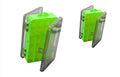 Toasis Two Sided Plastic Box Fishing Lure Storage Container Organizer Small Fishing Tackle Box - color: Green-2pcs