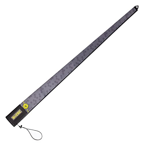 BUZBE Spinning Quik-Shield Rod Cover, Fishing Rod Sleeve, Rod Sock, Neoprene Rod Cover, Spinning Rod Cover, Saltwater Rod Cover - color: Grey Hex