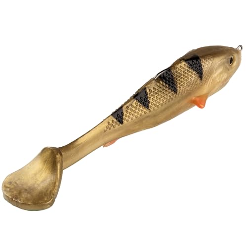 Strike King Final Copy Weedless Fishing Lure, Pre-Rigged Soft Plastic Swimbait - color: Sugar Daddy, size: 6"