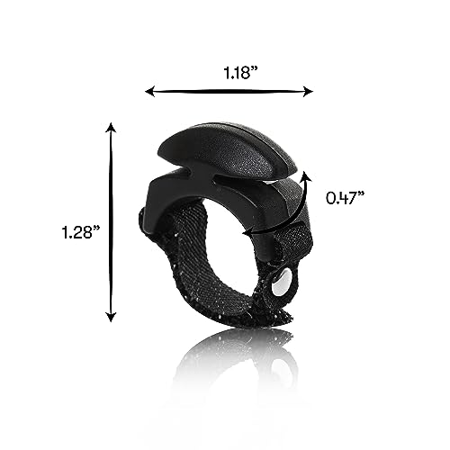 Line Cutterz Rust-Free Patented Ceramic Blade Ring Quick Fishing Line Cutter - color: Black, size: Adjustable, style: 2-pack