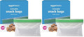 Amazon Basics Reclosable Food Storage Snack Bags,300 Count (Pack of 2) - size: Rectangle (300 Count) (Pack of 2)