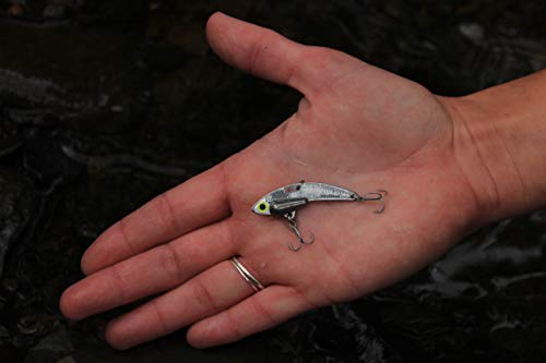 SteelShad - Mini Series (1/4 oz) - 2 Pack - Lipless Crankbait for Freshwater Fishing - Perfect for Ice Fishing, Pan Fishing, Crappie, Walleye and Bass - color: Silver