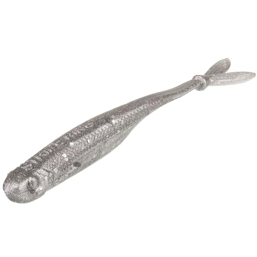 Strike King Spotlight Split Minnow Fishing Lure, Soft Plastic Jerkbait, 8-Pack - color: Carolina Chrome, size: 3"