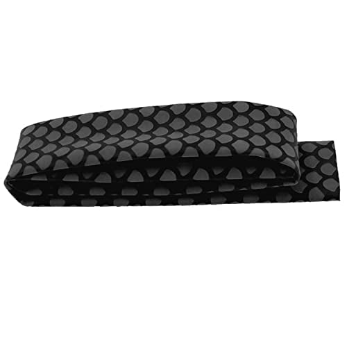 Greatfishing Fish Scale Pattern Heat Shrink Sleeve Wrap Fishing Bulding Handle Cork Rod Grip with Non Slip Waterproof and Insulation 40inch 5 Color 5 Size Choice Durable Repair (Black,Diamter:45mm') - color: Black, size: Diameter: 45 mm; Length: 1000 mm