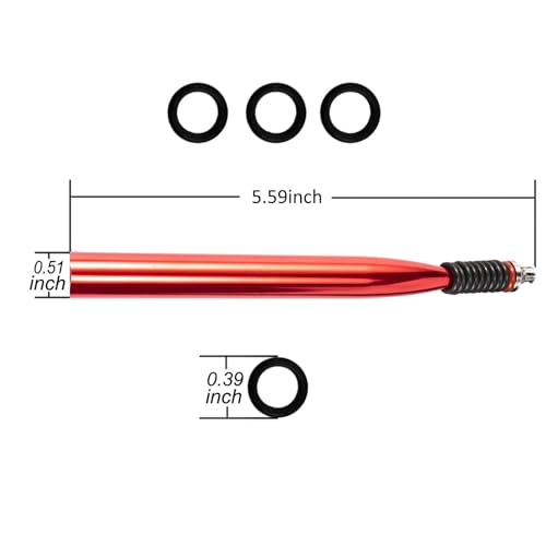 Wacky Rigging Tool, Fishing Bait Rigs, Wacky Rig Ring Tool with 70PCS Worm O-Rings, Wacky Worm Kit for Senko Neko Finesse Stick Soft Baits - color: Red+a fishing lanyard