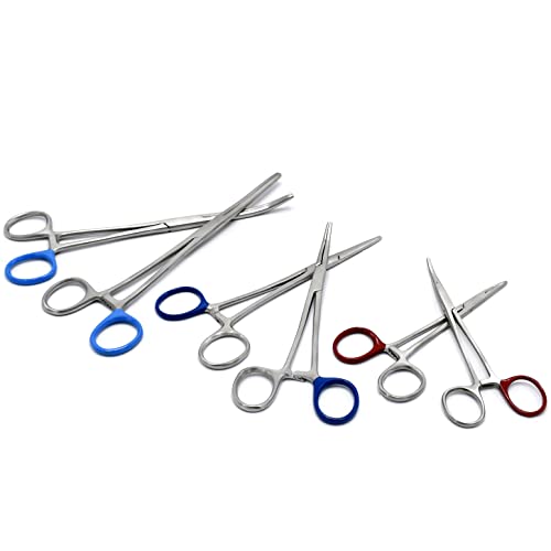 Ultimate Hemostat Set 6 Piece Ideal for Hobby Tools Electronics Fishing and Taxidermy