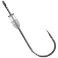 Dr.Fish 20 Pack Weighted Swimbait Hooks, Weighted Fishing Worm Hooks Straight Shank Round Bend Bass Fishing Jig Hook - size: #3/0-1/12oz