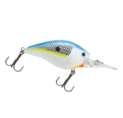 Luck E Strike Deep Crankbait Smoothie (3/8 Ounce) 2 Inch Crank Bait Fishing Lure, Made in The USA - color: Tasty shad