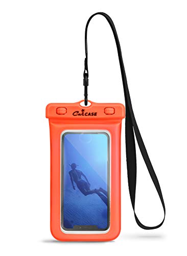 CaliCase XL Waterproof Floating Case - color: Orange
