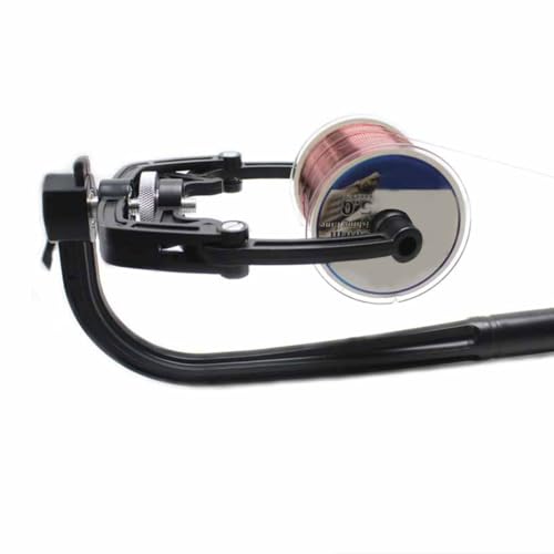 Fishing Line Spooler Machine Portable Adjustable Spinning Reel Line Winder Fishing Tackle Tool Black