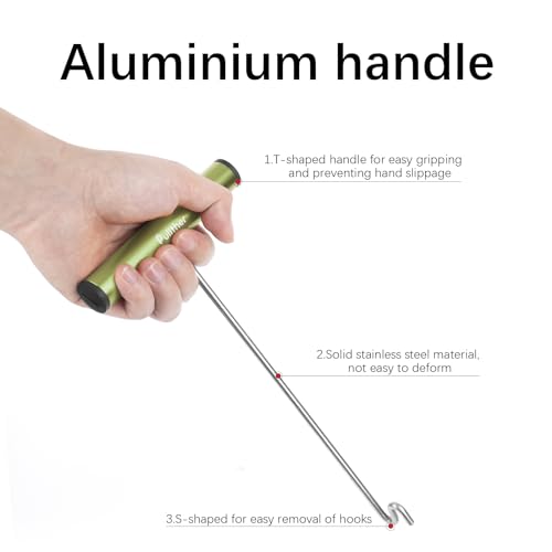 Fish Hook Remover Tool,10" Dehooker Fishing Tool | Hook Remover for Large and Medium Size Fish