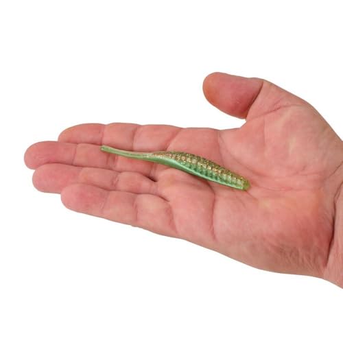 Berkley PowerBait Saltwater Bonga Stick Fishing Soft Bait, Irresistible Scent and Flavor, Ideal for Bass, Redfish, Trout and More - color: Swamp, size: 4"