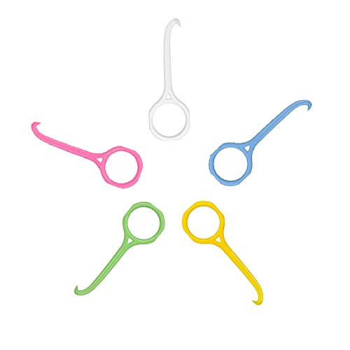 5 Pcs Clear Aligner Removal Tool for Invisalign Braces,Aligner Remove Hook for Retainers,Aligners Trays,Oral Care Accessory, Personal Orthodontic Supplies - color: Multi-colored