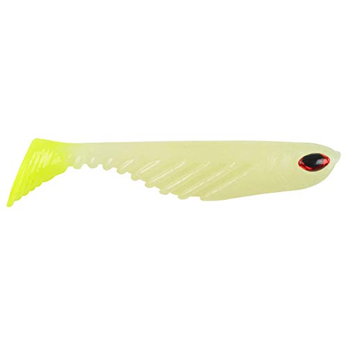 Berkley PowerBait Ripple Shad Fishing Soft Bait - color: Glow/Chartreuse, size: 2"