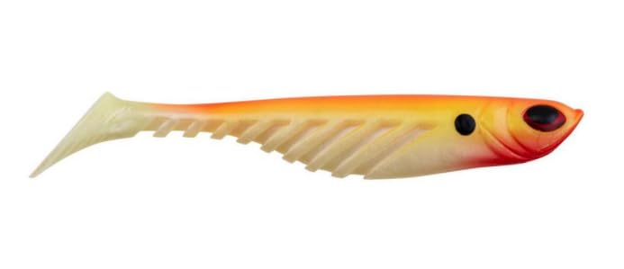 Berkley PowerBait Ripple Shad Fishing Soft Bait - color: Fire Perch, size: 4" (5 Count)