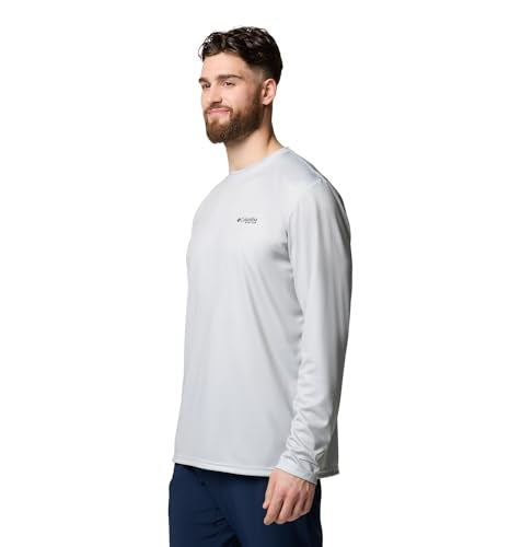 Columbia Men's Terminal Tackle PFG Tarpon Rise Long Sleeve - color: Cool Grey/Trout Rise, size: XX-Large