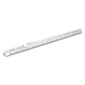 Alumicolor Aluminum Engineer Pocket Scale With Clip, 6IN, Silver - color: Silver, size: 6 Inch, style: Engineer With Clip