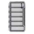 Waterproof Fly Fishing Box Slim Fishing Storage Fishing Tackle Case Multi Magnetic Compartments Tackle Box 7.36"X4.02"X0.63" (187X102X16mm)(Grey-6C) - color: Grey-6C