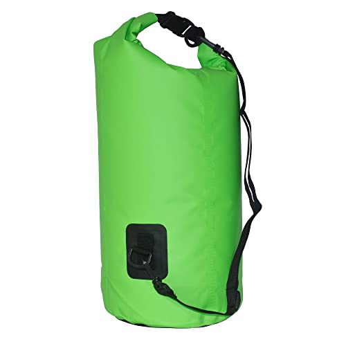 ecox Outdoors Waterproof Dry Bag for Outdoors Activities High Grade 500D PVC Construction Includes Waterproof Phone Case and Side Strap for Easy Carry 20L Green DB20LG