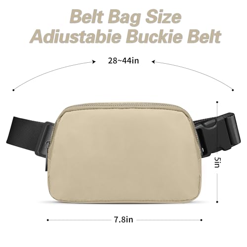 JSJ Mini Fanny Pack for Women & Men,Valentines Day Gifts for Girls Teens Kids Daughter Sister Her,Trendy Stuff Crossbody Bags Cute Everywhere Belt Bags. (Khaki) - color: Khaki