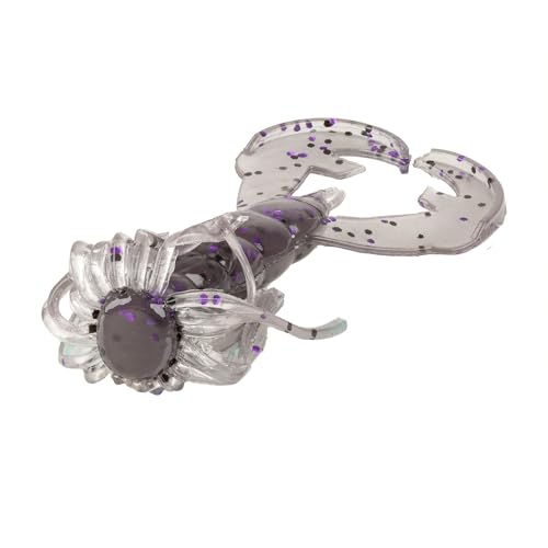 Strike King Rage Luau Craw Soft Bait - color: 875 - Smoke Purple with Black Flake