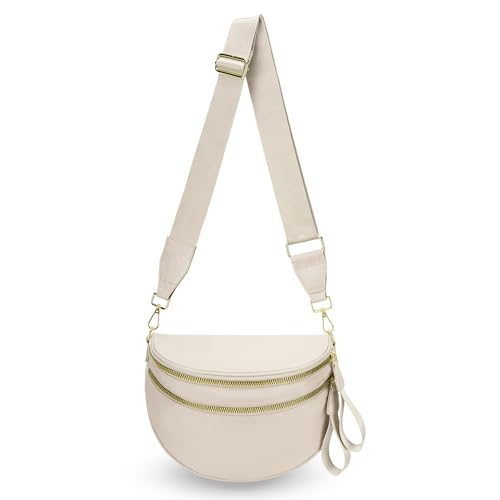 Checkered Crossbody Bum Bags for Women Nylon Checkered Purse Checkerboard Fanny Pack - color: D02-white