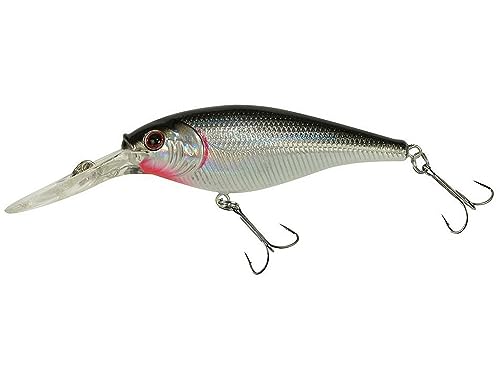 Berkley Scented Flicker Shad Fishing Hard Bait - color: Black Silver (Single), size: 5/16 oz, 2.75"