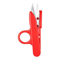 Thread Snips Precision Sewing Nippers Small Plastic Craft Clippers Suitable for Thread Snips Scissors for Sewing Embroidery Fabric Fishing Line Thick Material Cutting(Red)
