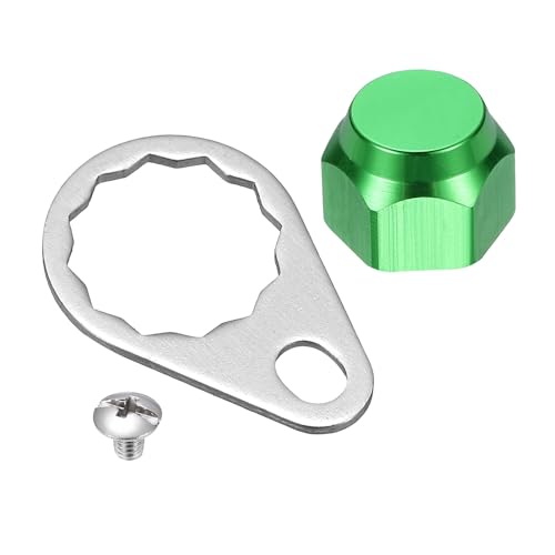 Fishing Reel Screw Nut Caps, Right Handle Knob Locking Plate Nut Replacement Parts - color: Green, size: M8