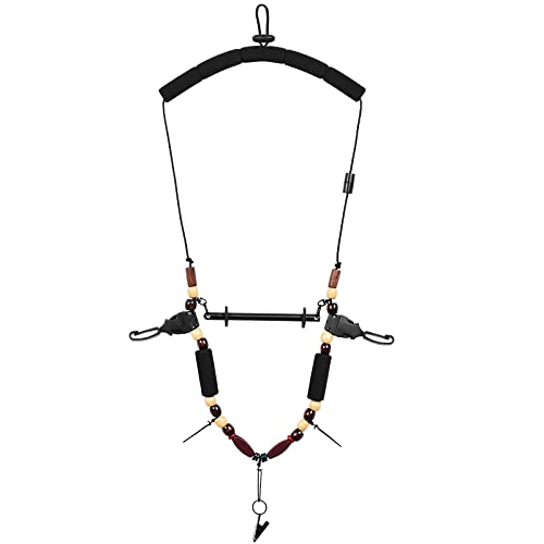 SF Fly Fishing Lanyard Neck unload/Loaded Necklace Adjustable Tool Holder with Foam Neck Strapfor Include Tippet, Plier, Zinger Retractor, Nippers, Hook Sharpener, Fly Patch, Floatant Bottle Holder