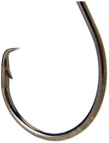 Mustad Demon Perfect® Inline Circle Hook - 1X Fine Fishing Hook, Wide Gap Circle Hook, Ideal for Saltwater & Freshwater Fishing, Original Design Big Fishing Hook - size: 4/0, style: Pack of 100