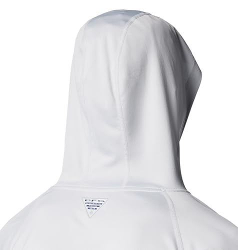 Columbia Men's Terminal Tackle Hoodie - color: Cool Grey/Vivid Blue Logo, size: 5X