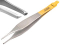 ARTMAN INSTRUMENTS Adson Forceps Kocher with Skin Stopper 4.75" Straight Fine Point 1X2 Teeth