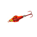 Lindy Rattl'N Flyer Spoon Hybrid Ice Fishing Lure Jigging Spoon - color: Orange Tiger, size: 1/8 oz