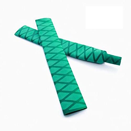 GREATFISHING Diameter: 25mm 30mm 35mm X-Tube Heat Shrink Sleeve Wrap Fishing Bulding Handle Cork Rod Grip with Non Slip Waterproof and Insulation 40 Inch Lengths Durable Repair - color: Green, size: Diameter:40mm; Length:1m