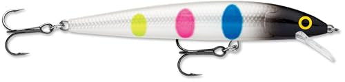 Rapala Husky Jerk Jerkbait – Suspending Hard Bait | Bass Walleye and Pike Fishing Lure, Twitch and Pause Action - color: Black Wonderbread, size: Body Length: 4"