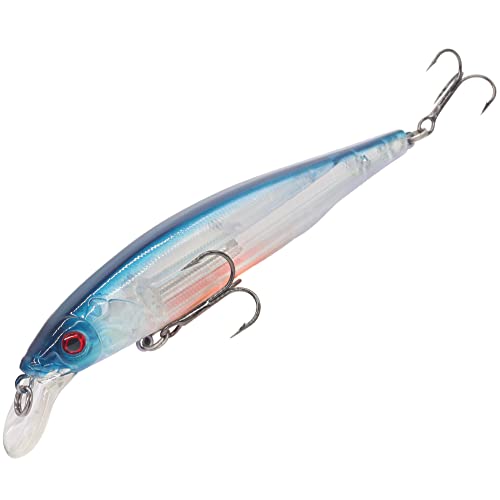 XFISHMAN Jerkbait Kit - Minnow Lure - Suspending - Bass, Smallmouth Bass, Walleye, Largemouth Bass - 1 Piece - color: Gp-Pro-Blue, size: 85mm（3-1/3"in）
