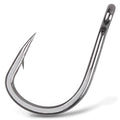 Saltwater Live Bait Fishing Hooks- 35pcs Inline Circle Hooks Catfish Bait Fish Hooks 2X Strong Stainless Steel Hooks for Big Game Fishing 1/0-12/0 - size: 1/0-35pcs