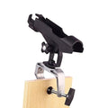 HiUmi Fishing Boat Rods Holder with Large Clamp Opening 360 Degree Adjustable Fishing Rod Racks Folding Holder - color: RH20-1Pack