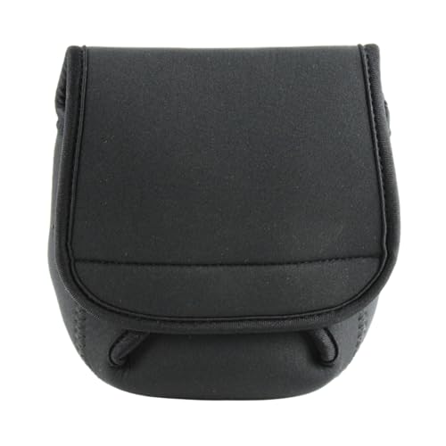 PURPLELILY Portable Spinnings Reel Cover Case Bag Fishing Reel Storage Bag Baitcasting Reel Cover Protective Pouches, Black, L - size: L